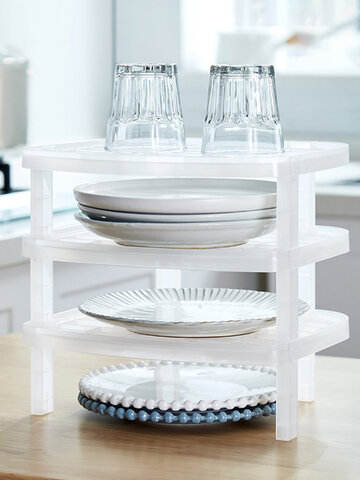 1Pc Multil Layer Kitchen Shelf Thick Plastic Drain Rack Dish Racks Tableware Put Bowls Enclosure Kitchen Organizer Storage Rack