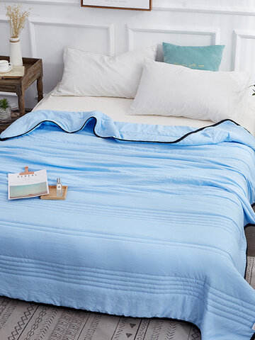 Washed Cotton Quilted Duvet Cover Summer Cooling Wacthing TV Blanket Bedding Set for Queen King Size