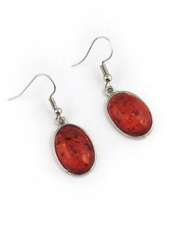Geometric Gemstone Necklace Earring Jewelry Sets