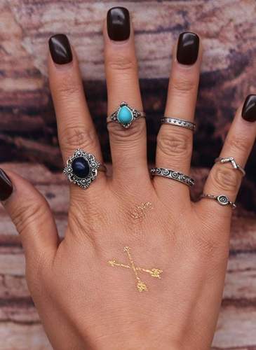Water Drop No Stone Rings
