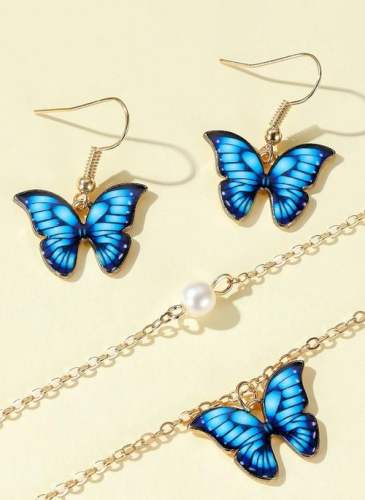 Ball Animal Pearls Necklace Earring Jewelry Sets