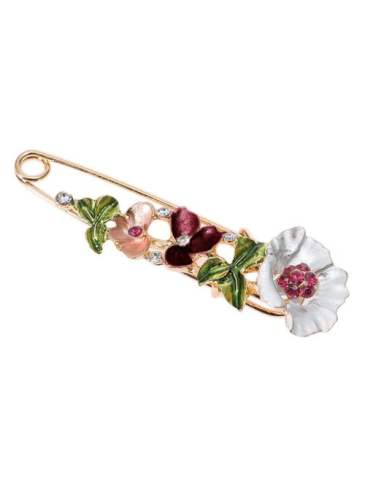 Floral No Stone Brooches