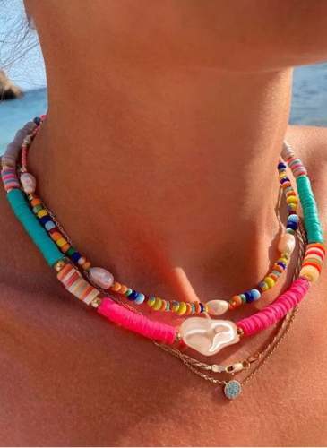 Round Pearls Necklace Jewelry Sets