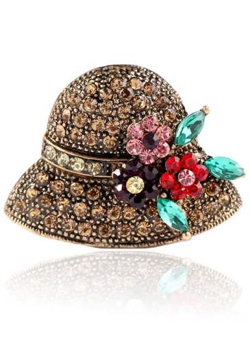 Floral No Stone Brooches