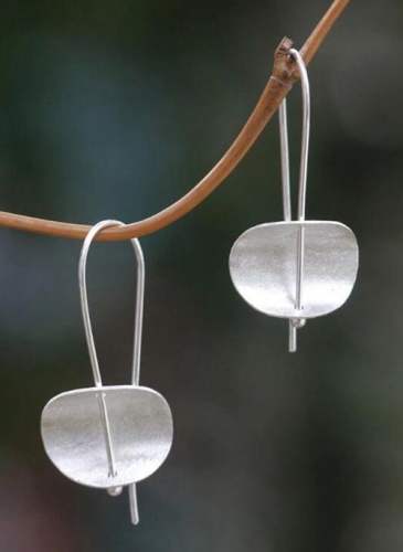 Casual Round No Stone Dangle Earrings