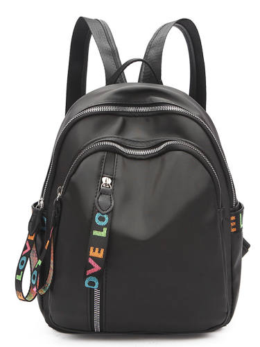 Women'S Bags Pu Leather Top Handle Bag Tassel Fashion Outdoor Backpack Black