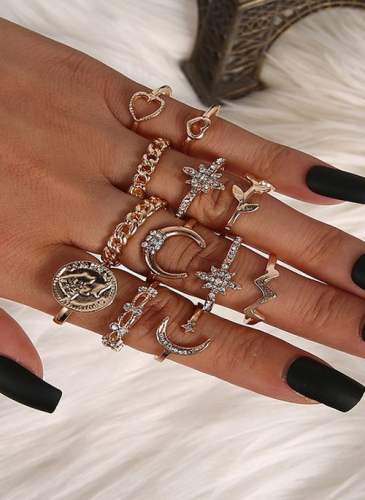 Floral No Stone Rings
