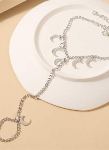 Casual Moon No Stone Link Bracelets B2761