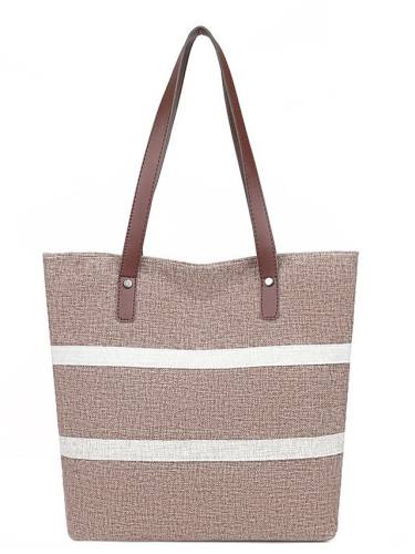 Women'S Bags Oxford Cloth Synthetic Tote Top Handle Bag Zipper Daily Outdoor Handbags Baguette Bag Khaki Gray
