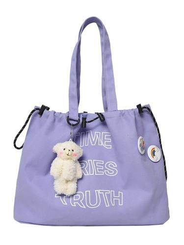 Women'S Bags Nylon Top Handle Bag Daily 2021 Handbags White Black Purple