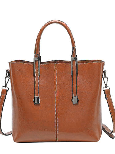 Women'S Bags Pu Leather Polyester Satchel Top Handle Bag Daily Office & Career 2021 Handbags Wine Black Brown Gray
