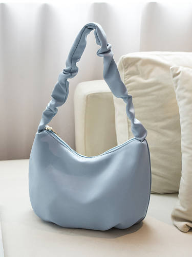 Women'S Bags Pu Leather Top Handle Bag Zipper Going Out Outdoor 2021 Baguette Bag Black Blue Yellow Blushing Pink