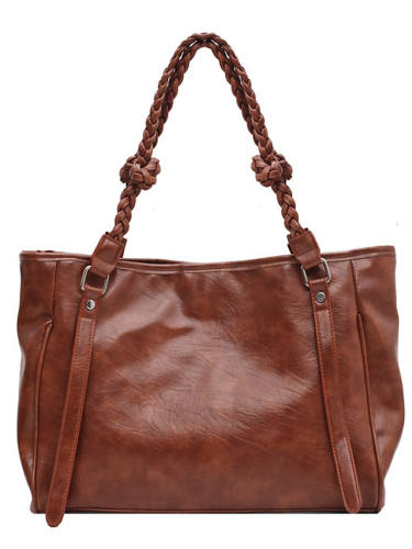 Women'S Bags Pu Leather Tote Lace Buttons Plain Daily Date 2021 Handbags White Black Light Gray Brown