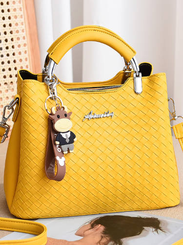 Women'S Bags Top Handle Bag Daily Going Out 2021 Wine Black Blue Yellow