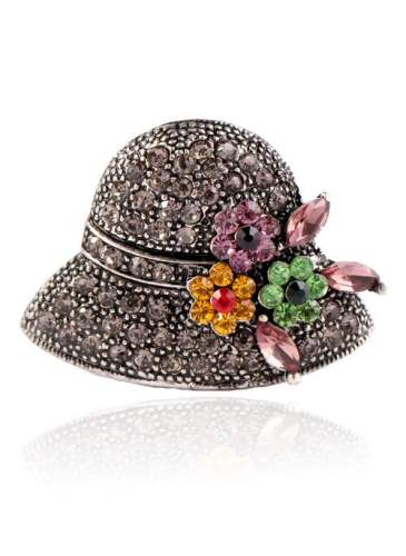 Floral No Stone Brooches