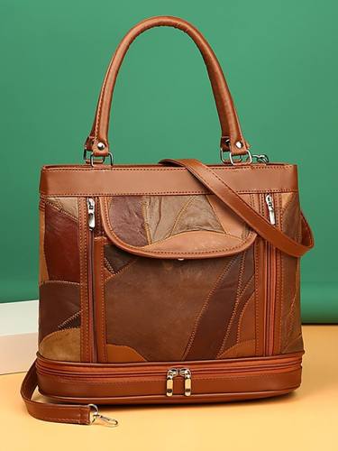 Women'S Bags Satchel Top Handle Bag Daily 2021 Handbags Black Red Brown Coffee
