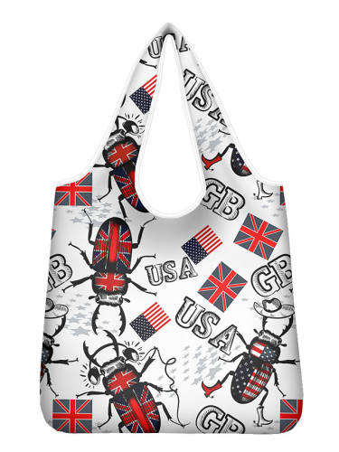Women'S Bags Polyester Top Handle Bag Shopper Bag Pattern / Print Zipper Going Out Office & Career 2021 Tote Handbags Sillver Gray Watermelon Red White Blue