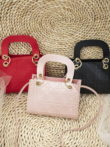 Women'S Bags Pu Leather Crossbody Bag Plain Checkered / Gingham Fashion Daily Date 2021 Handbags White Red Blushing Pink Black
