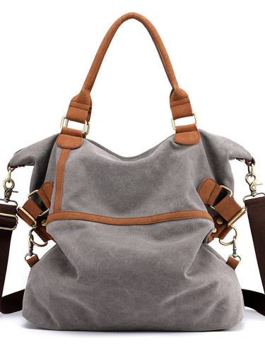 Men Large Capacity Canvas Handbag Shoulder Bag