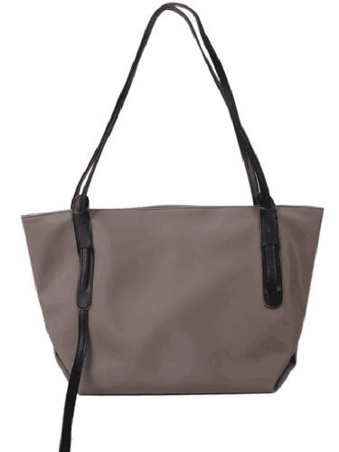 Women'S Bags Pu Leather Polyester Tote Top Handle Bag Chain Daily Office & Career 2021 Tote Handbags Black Gray