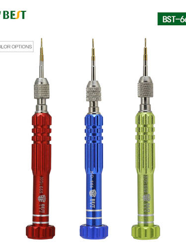 Bst-665 Electronic Screwdriver Precision Magnetic Interchangeable T5,T6, Pentalobe0.8 Slotted 2.0 Ph000 For Cell Phone
