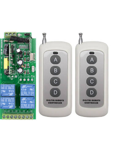 Smart Switch Ak-Rk04Se-220+Ak-1000-4F For Daily / Living Room / Bedroom Safety / Remote Controlled / Creative Remote Wireless 110-220 V / 220 V / 85-265 V