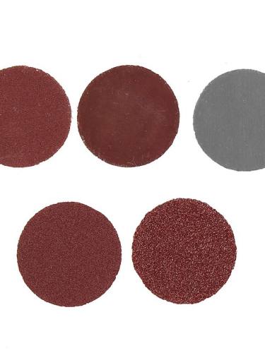 100Pcs 1Inch Sanding Disc Loop Sanding Pad 1Inch 1/8Inch Shank Abrasives Hook Loop Backer Sandpaper Mixed Set