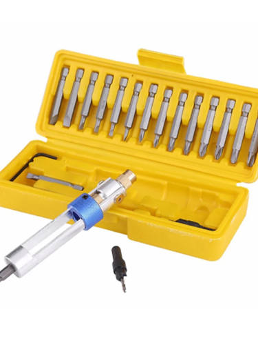 Jewii 20Pcs Half Time Drill Multi Screwdriver Sets High Speed Steel 16 Different Kinds Head Countersink Bits Allen Wrench