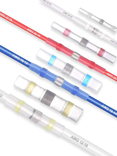 200Pcs Electrical Wire Connector Solder Extrusion Terminal Cable Clamp Heat Shrinkable Terminals For Wire Connectors