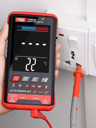 Tasi Ta804Ab Digital Multimeter Professional Auto Tester Multimeter Hd Color Screen Ultrathin Intelligent Ohm Ncv Voltage Meter