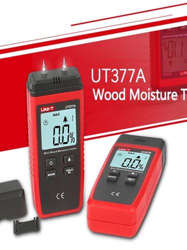 Uni-T Ut377A Digital Wood Moisture Meter Hygrometer Humidity Tester For Paper Plywood Wooden Materials Lcd Backlight
