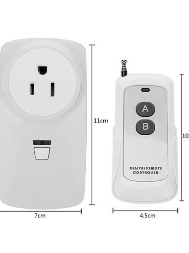 Ac85V 110V 220V Wireless Remote Control Socket /Learing Code Relay Switch /10A Relay /433Mhz