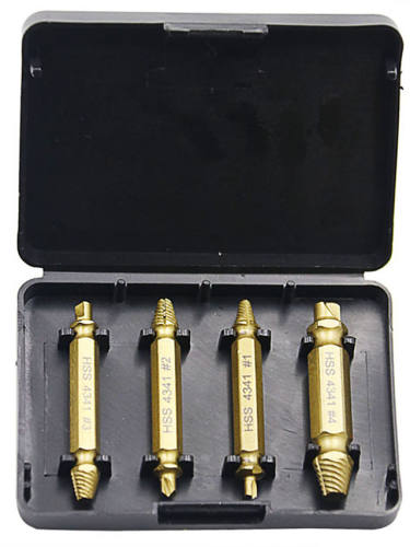 Durable Screw Remover Set Drill Bit 4Pcs