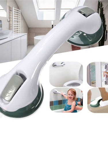 1Pc Bathroom Suction Cup Handle Grab Bar Toilet Bath Shower Tub Bathroom Shower Grab Handle Rail Grip For Elderly Safety