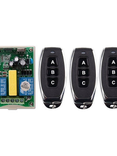 Ac 220V 2Ch 10A Relay Switch /Wireless Remote Control Motor Switch 2Ch Receiver For Motor Up Stop Down /433Mhz