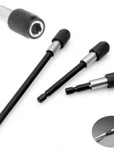 3Pcs 60Mm/100Mm/150Mm Magnetic Screwdriver Bit Holder Hex Shank Quick Change Drill 1/4 Extension Bit Set