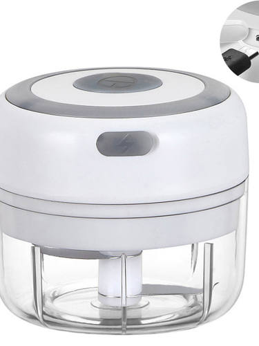 100Ml Strong And Durable Electric Garlic Grinder Usb Charged Mincer For Crushed Garlic Crushed Ginger Fresh Chili