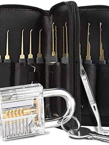 30-Piece Practice Padlock Tool Set With Professional Locksmiths Gift For Kids