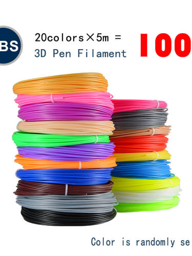 Myriwell Abs 1.75Mm Filament 20Colors 5M Random Color Selected 3D Printed Pcl 1.75Mm 3D Pen Plastic 3D Printer Filament 3D Pens Abs Environmental Safety