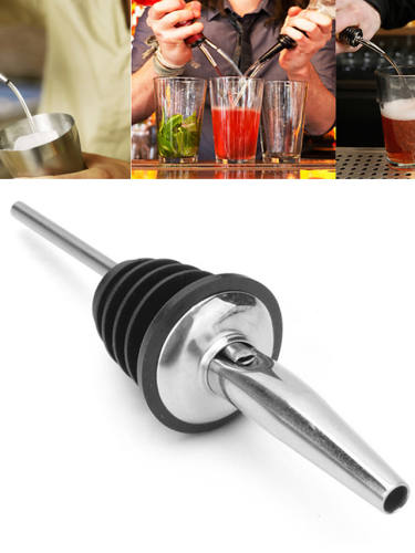 6Pcs Stainless Steel Wine Bottle Stopper Restaurants Bar Supplies Bottle Spout Olive Oil Wine Pourer Pourer Cork Dispenser Tools