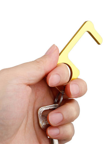 Hands Door Opener Multi-Function Anti-Epidemic Metal Key Chain Press Elevator Door Opener Multi-Function Key Chain Anti-Epidemic Press Elevator Door Opener /Contactless Door Opener