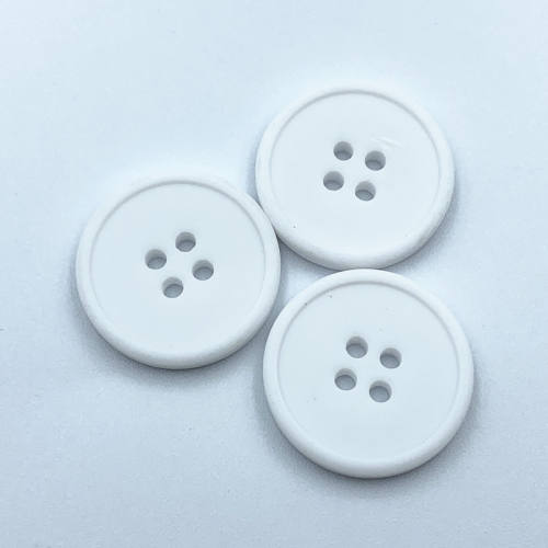 Resin button four eyes fine edge men's and women's windbreaker coat button spot shirt button