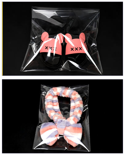 transparent self-adhesive sealed plastic packaging bag, resealable cellophane OPP fresh-keeping bag, gift bag