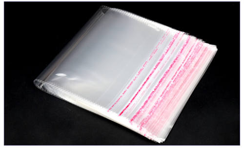 transparent self-adhesive sealed plastic packaging bag, resealable cellophane OPP fresh-keeping bag, gift bag