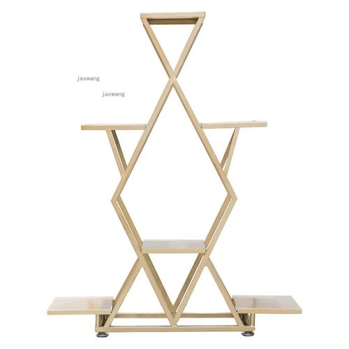 Shopping mall folding rack multi-layer display rack shopping mall storage rack iron art