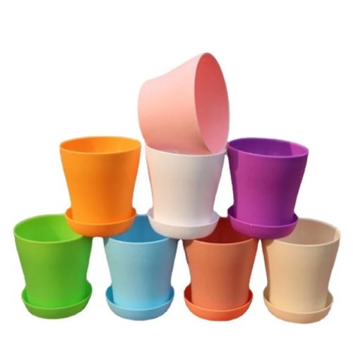 5 Sizes Flower Pot Round Planters Candy Color Mini Flowerpot for Succulents Home Office Decor Planting Supplies HIgh Quality