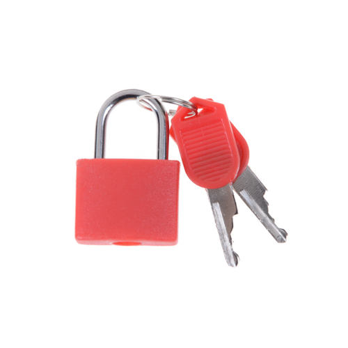 Small Mini Strong Steel Padlock Travel Suitcase Diary Lock With 2 Keys Plastic Case Drawer Luggage Locks Decoration 6 Color