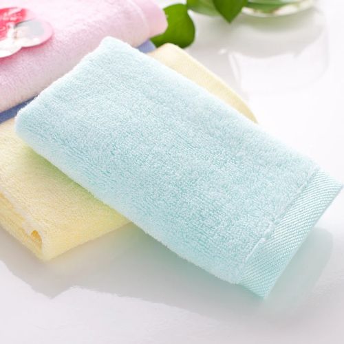 Thickening Small Towel Infant Baby Wipes Pure Color Hand Towel Children Wash Face Towel