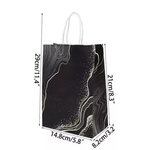 NEW IN 21cm Portable Paper Bags Thank You Gift Packaging Bag for Thanksgiving Wedding Birthday Guests Navidad Christmas Present