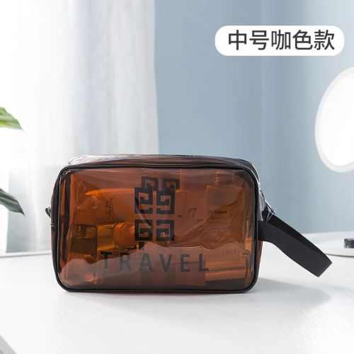 Clear Cosmetic Bag Toiletry Bag Large Capacity Portable Travel Fitness Wash Bag Carry On Airport Airline Compliant Storage Pouch
